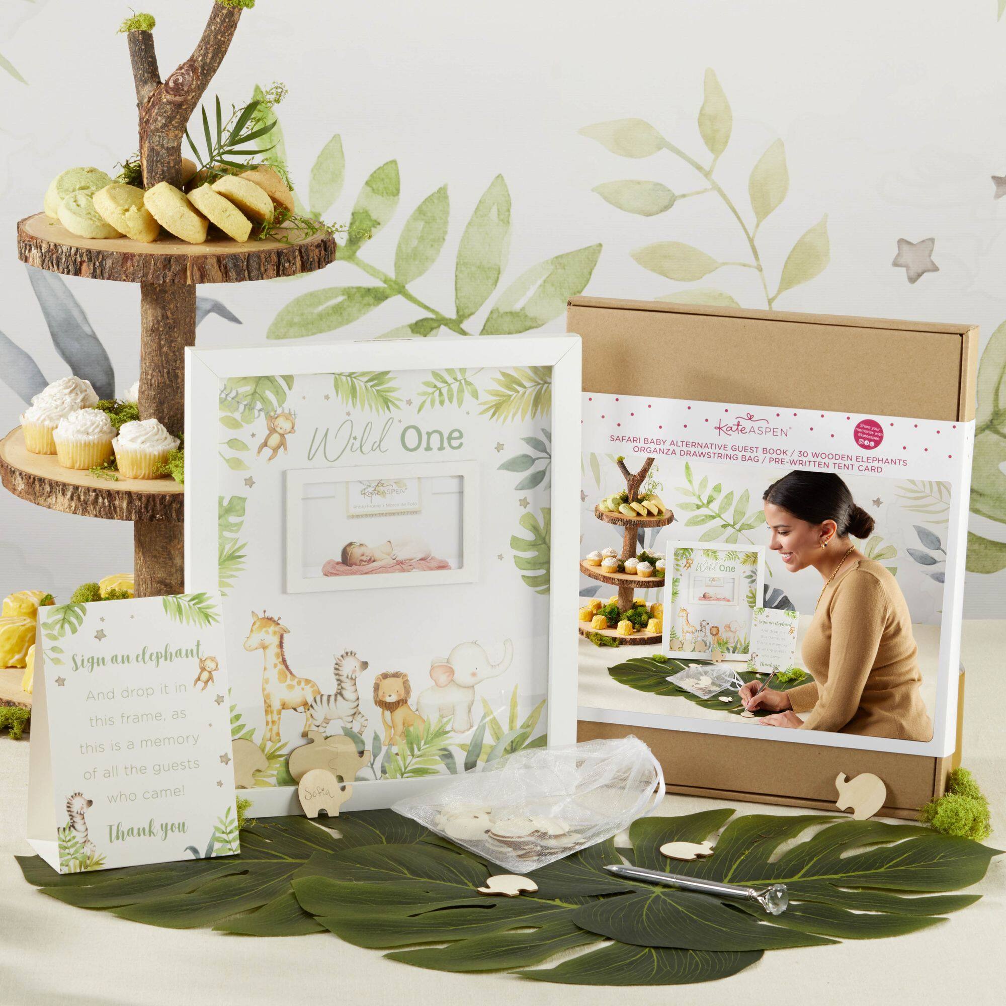 Kate Aspen Safari Baby Shower Guest Book Alternative